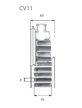 Purmo Ventil Compact CV11-500-400mm - 4 kvm Purmo Ventil Compact CV11-500-400mm - 4 kvm