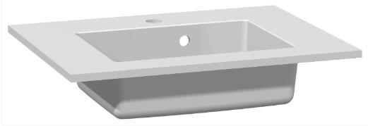 Dansani Minore 60 møbelvask - 1 hanehul Dansani Minore 60 møbelvask - 1 hanehul