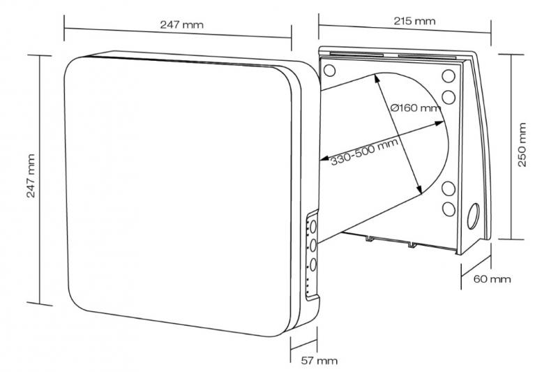 Duka One Pro 50S ventilator m/varmegenvinding og WiFi - Mat hvid Duka One Pro 50S ventilator m/varmegenvinding og WiFi - Mat hvid