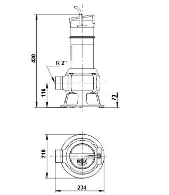 Grundfos afl&oslash;bspumpe AP 35B 50.08.1