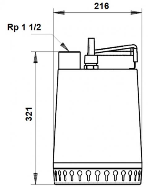 Grundfos Unilift AP afl&oslash;bspumpe 12.40.06.3