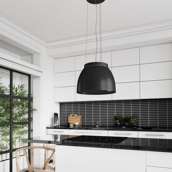 Eico Luna N - Link-2 frithængende wirehængt emhætte - Sort Eico Luna N - Link-2 frithængende wirehængt emhætte - Sort