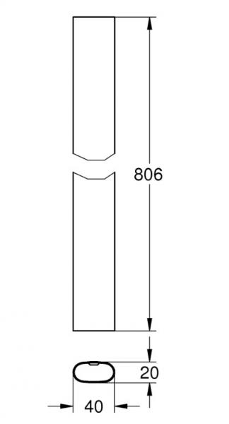 Grohe Rainshower SmartControl brusestang - Krom