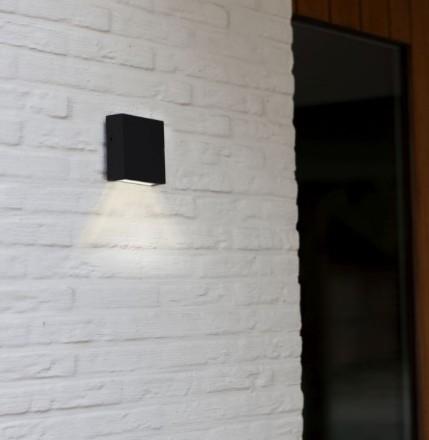 Lutec Gemini XF udend&oslash;rs v&aelig;glampe - Mat sort