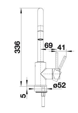 Blanco Mida k&oslash;kkenarmatur - Krom