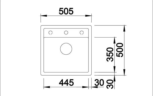 Blanco Dalago 5-F k&oslash;kkenvask - Antracit