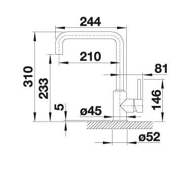 Blanco Mili køkkenarmatur - Antracit Blanco Mili køkkenarmatur - Antracit