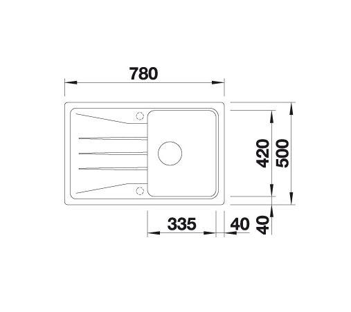 Blanco Sona 45S k&oslash;kkenvask - Vulkangr&aring;