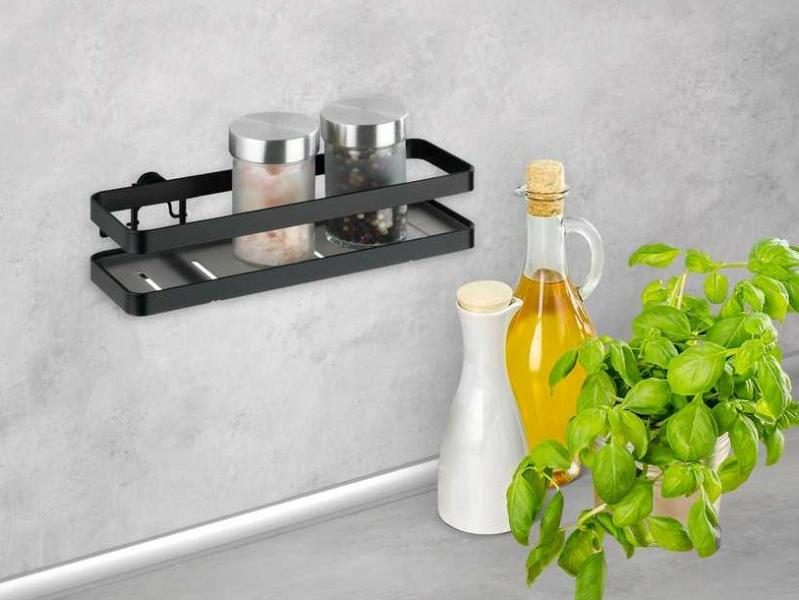 Wenko Gala krydderihylde t/væg - Sort Wenko Gala krydderihylde t/væg - Sort