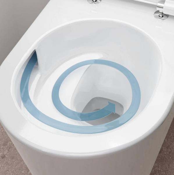 hansgrohe EluPura S Rimless v&aelig;gh&aelig;ngt toilet m/HygieneEffect og AquaHelix u/s&aelig;de