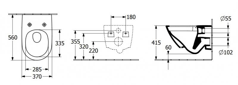 V&B Subway 3.0 væghængt toilet m/TwistFlush, C+ og sæde m/softclose V&B Subway 3.0 væghængt toilet m/TwistFlush, C+ og sæde m/softclose
