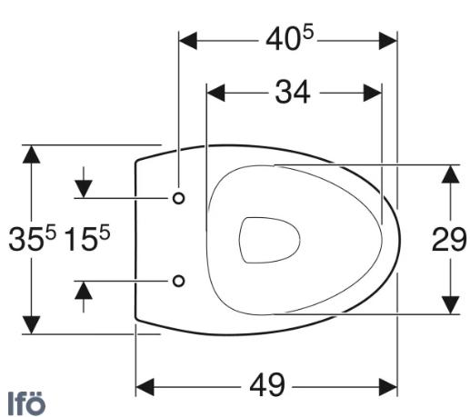 If&ouml; Cera 3875 v&aelig;gh&aelig;ngt toilet