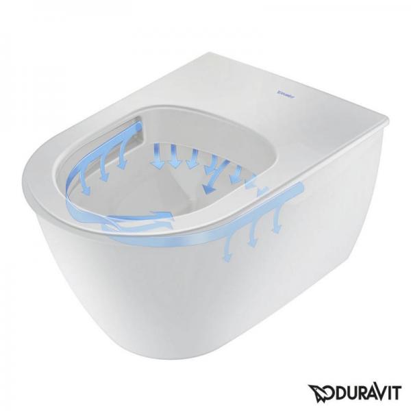Duravit Darling New Rimless hængeskål til sensowash sæde Duravit Darling New Rimless hængeskål til sensowash sæde