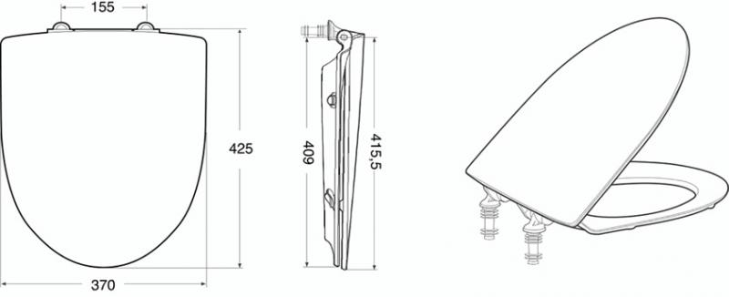 Ifö Spira toiletsæde m/softclose og quick-release - Hvid Ifö Spira toiletsæde m/softclose og quick-release - Hvid