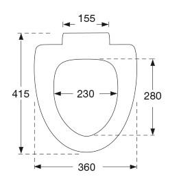 Pressalit Cera+ toiletsæde m/Soft close - Hvid Pressalit Cera+ toiletsæde m/Soft close - Hvid