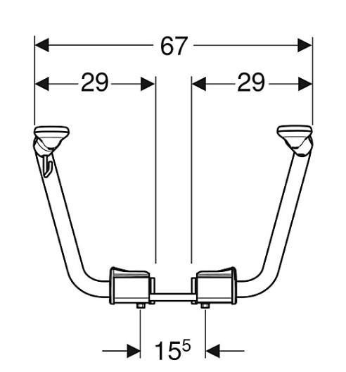 If&ouml; Care armst&oslash;tte med papirholder til If&ouml; Spira/Sign h&oslash;j model