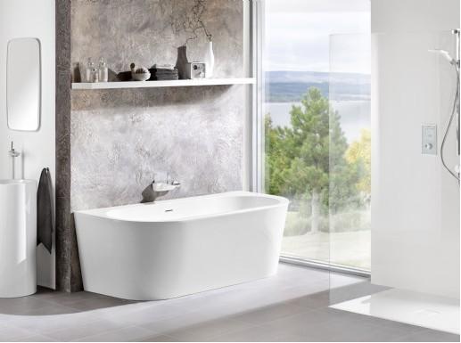 Strømberg Lago Back-To-Wall badekar - 1650 x 750 mm - Hvid Strømberg Lago Back-To-Wall badekar - 1650 x 750 mm - Hvid
