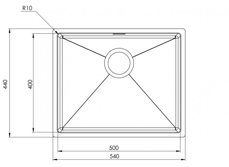 Intra Baltic 500 k&oslash;kkenvask underlimning