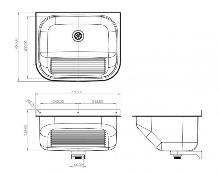 Intra Juvel Tempra 50S1R vaskekar t/v&aelig;g - 55 cm