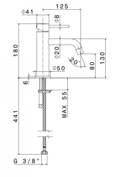Cassøe Newform XT håndvaskarmatur u/bundventil - Mat sort Cassøe Newform XT håndvaskarmatur u/bundventil - Mat sort