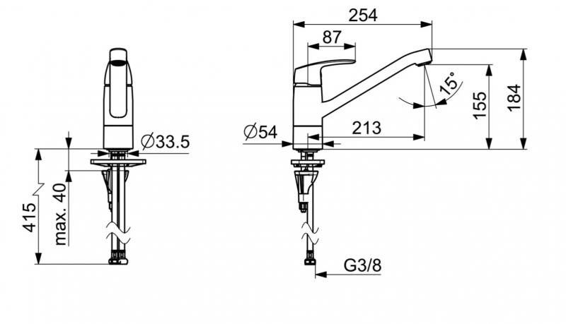 Oras Safira k&oslash;kkenarmatur