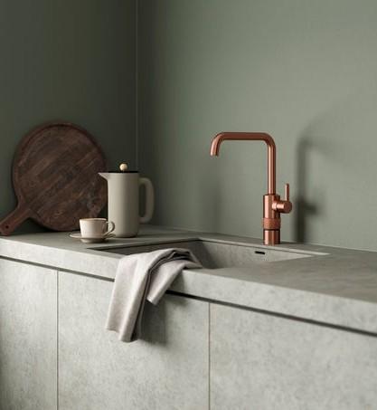 Damixa Silhouet Instant kogende køkkenarmatur - Børstet kobber Damixa Silhouet Instant kogende køkkenarmatur - Børstet kobber