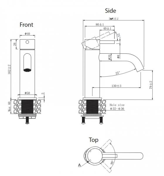 Lavabo Studio og Mira RS komplet pakke til badeværelset - Børstet messing PVD Lavabo Studio og Mira RS komplet pakke til badeværelset - Børstet messing PVD