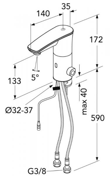 Gustavsberg Estetic & Sensoric pakke til badeværelse - Mat sort Gustavsberg Estetic & Sensoric pakke til badeværelse - Mat sort