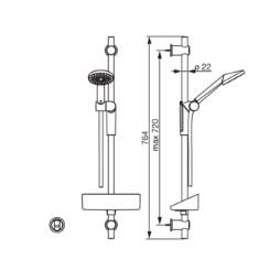Oras Optima 2796 brusersæt - Forkromet Oras Optima 2796 brusersæt - Forkromet