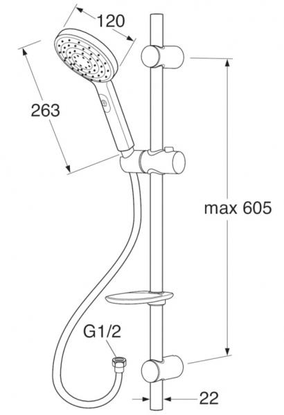 Gustavsberg Round brusers&aelig;t - Matsort