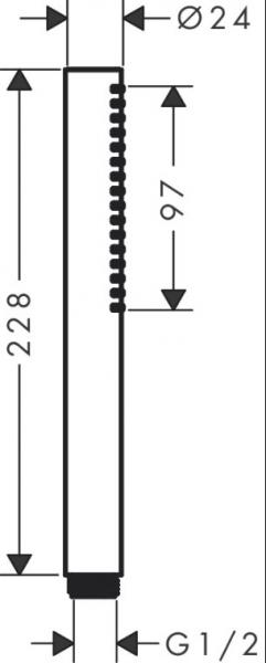 hansgrohe Pulsify S stavh&aring;ndbruser 100 1jet m/EcoSmart - Krom