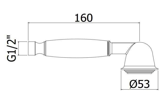 Lavabo Retro h&aring;ndbruser - Massiv messing
