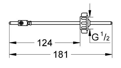 Grohe excentrikstang