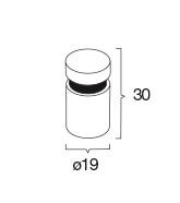 Pressalit spejlbeslag - S&aelig;t &aacute; 4 stk - Poleret rustfri st&aring;l