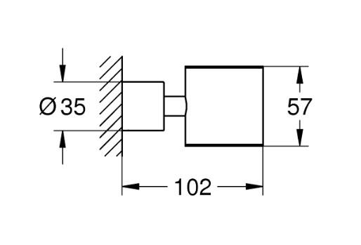Grohe Atrio holder - Steel Grohe Atrio holder - Steel