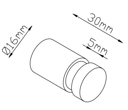 Lavabo Luna h&aring;ndkl&aelig;dekrog - 2 stk - Krom