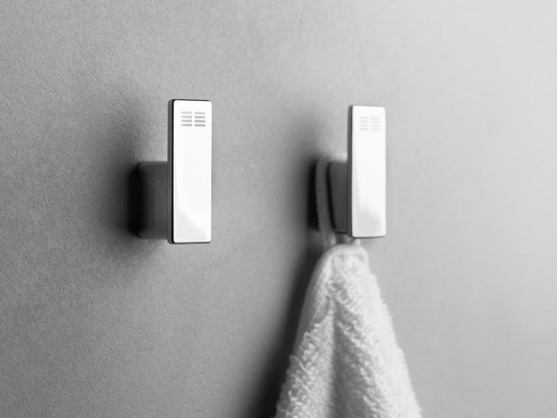 Unidrain ReFrame håndklædekrog 2 stk. - Poleret stål Unidrain ReFrame håndklædekrog 2 stk. - Poleret stål