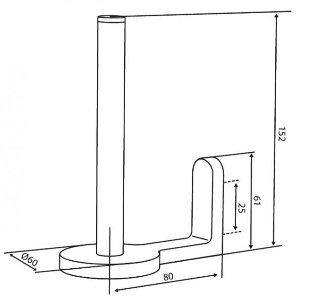 Damixa Zen reserve toiletrulleholder - Krom