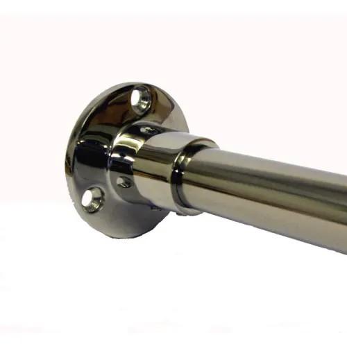 Van Der P Forhængstang 200x200cm m.vægflanger/lofttøtte - Rustfrit stål Van Der P Forhængstang 200x200cm m.vægflanger/lofttøtte - Rustfrit stål