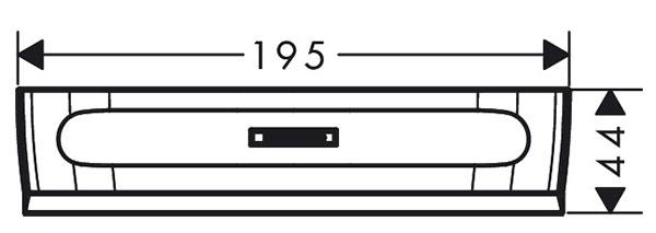 Hansgrohe WallStoris bruseskraber - Mat sort Hansgrohe WallStoris bruseskraber - Mat sort