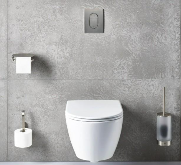 Grohe Selection toiletb&oslash;rste til v&aelig;g - Poleret hard graphite