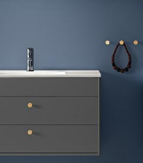 Gustavsberg K5 grebknop - Poleret messing