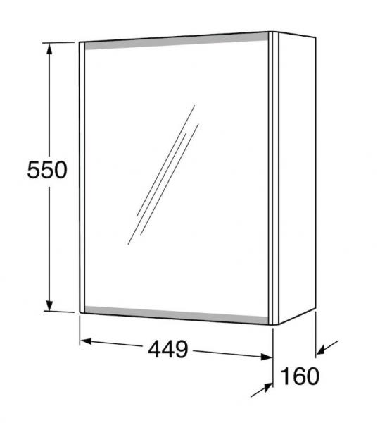 Gustavsberg Graphic 45 spejlskab - Beige Gustavsberg Graphic 45 spejlskab - Beige