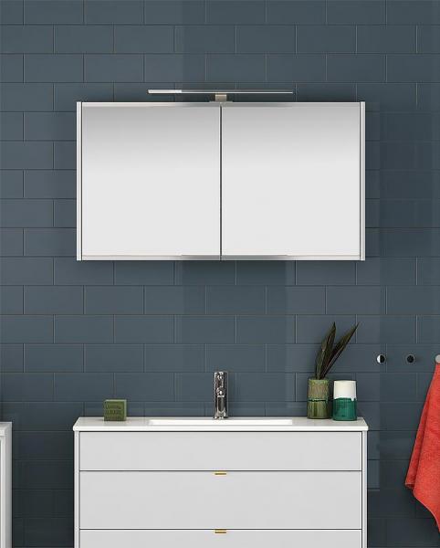 Gustavsberg Graphic 100 spejlskab - Gr&oslash;n mat