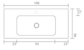 Sanibell Proline m&oslash;bels&aelig;t 100 m/integrerede greb - Mat hvid