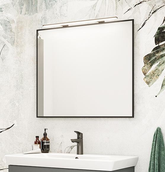 Dansani Mido+ Select 50 spejl m/sort ramme Dansani Mido+ Select 50 spejl m/sort ramme