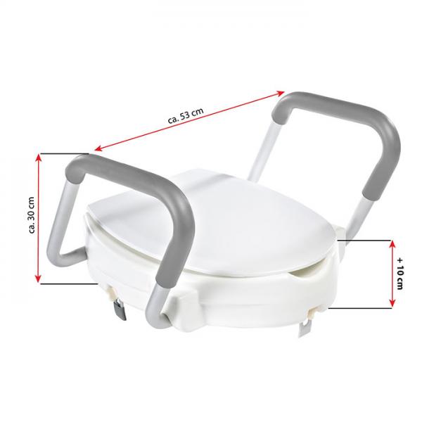 Ridder Assistent toiletforhøjer m/armlæn - Hvid Ridder Assistent toiletforhøjer m/armlæn - Hvid