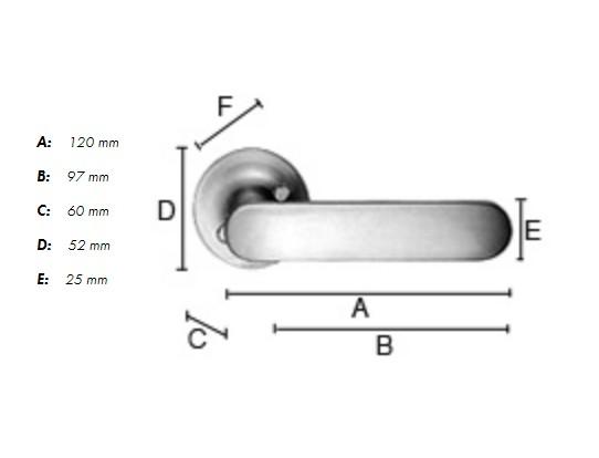 Beslagsboden udend&oslash;rsgreb - Poleret messing