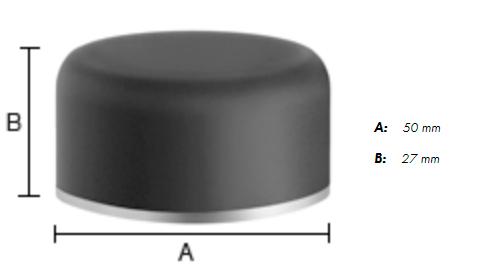 Beslagsboden d&oslash;rstopper til gulv - Gr&aring;