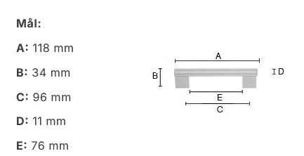 Beslagsboden B651 møbelgreb m/crystal cut - Krom Beslagsboden B651 møbelgreb m/crystal cut - Krom